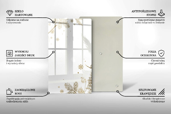 Glasskärbräda Vinterdekorationer