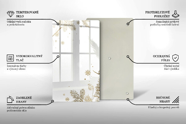 Glasskärbräda Vinterdekorationer