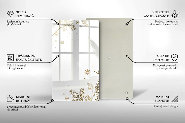 Glasskärbräda Vinterdekorationer