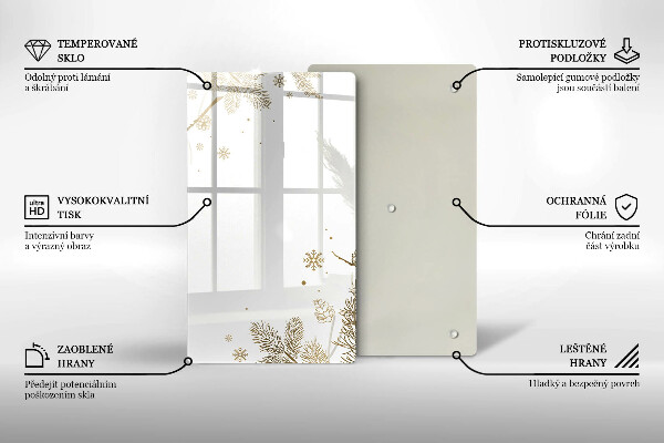 Glasskärbräda Vinterdekorationer