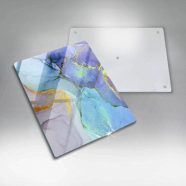 Glasskärbräda Sprucket stenguld