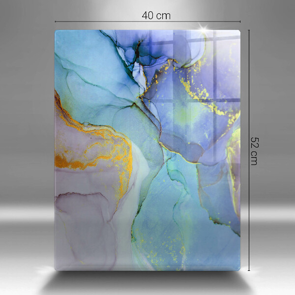 Glasskärbräda Sprucket stenguld