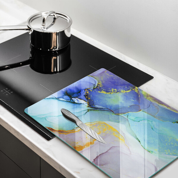 Glasskärbräda Sprucket stenguld