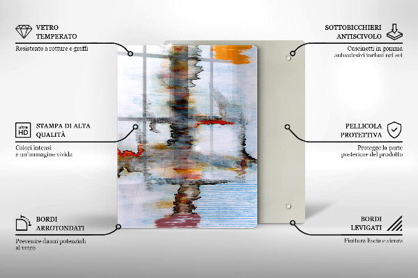 Glasskärbräda Bakgrund abstrakt färg