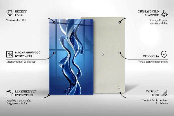 Glasskärbräda Vätskeabstraktion