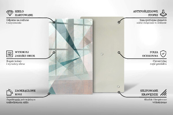 Glasskärbräda Skarp abstraktion