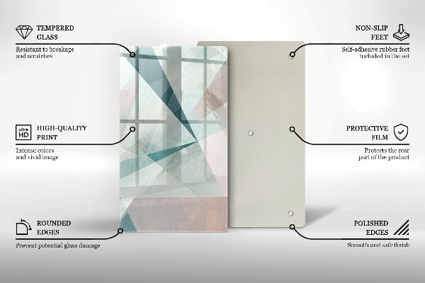 Glasskärbräda Skarp abstraktion