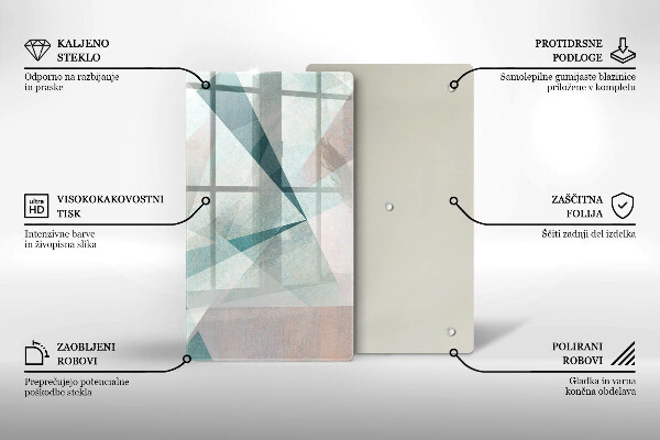 Glasskärbräda Skarp abstraktion