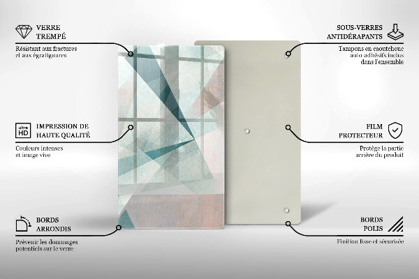 Glasskärbräda Skarp abstraktion