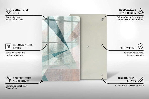 Glasskärbräda Skarp abstraktion