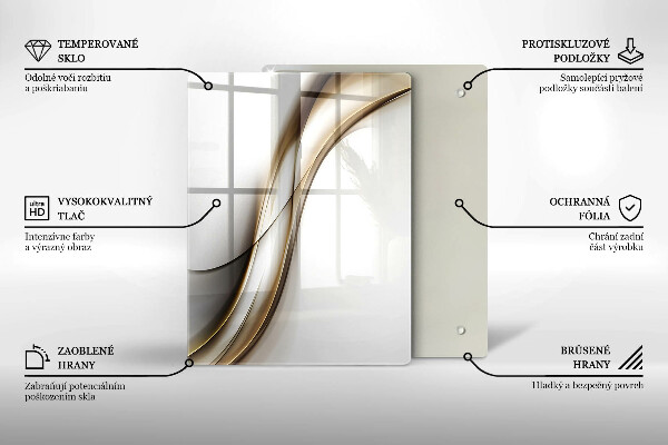 Glasskärbräda Boho pilmönster