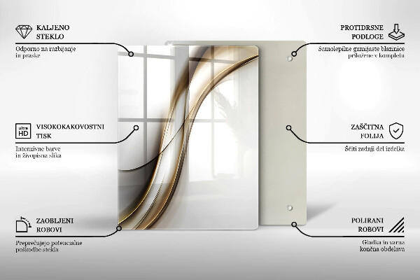 Glasskärbräda Boho pilmönster