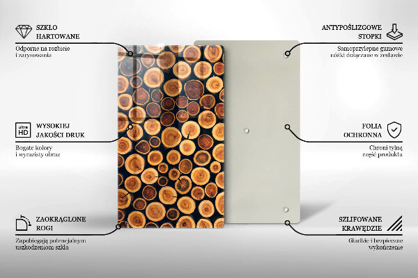 Glasskärbräda Trästubbar