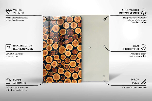 Glasskärbräda Trästubbar