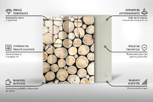 Glasskärbräda Trästubbar