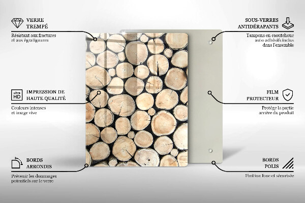 Glasskärbräda Trästubbar