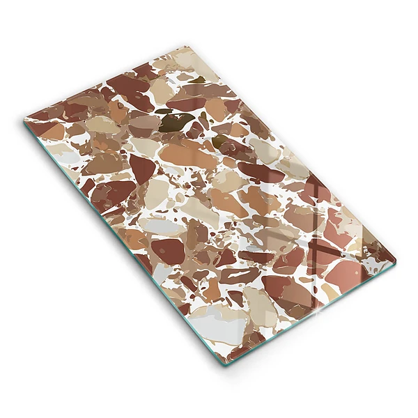 Glasskärbräda med stendesign