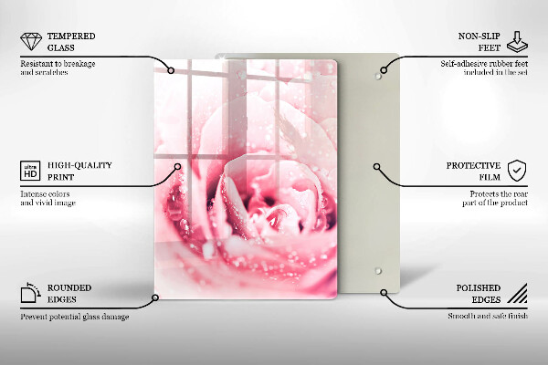 Glasskärbräda Sten dekorativa fläckar
