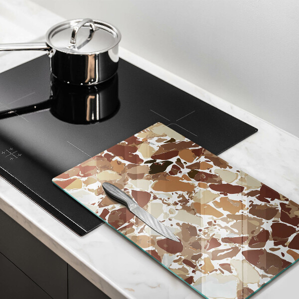 Glasskärbräda Sten dekorativa fläckar