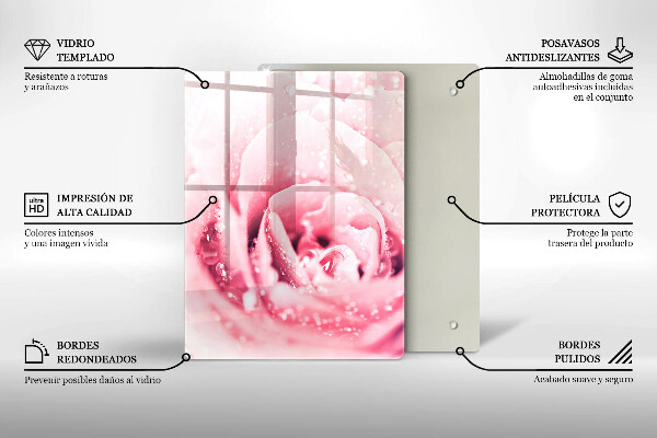 Glasskärbräda Sten dekorativa fläckar