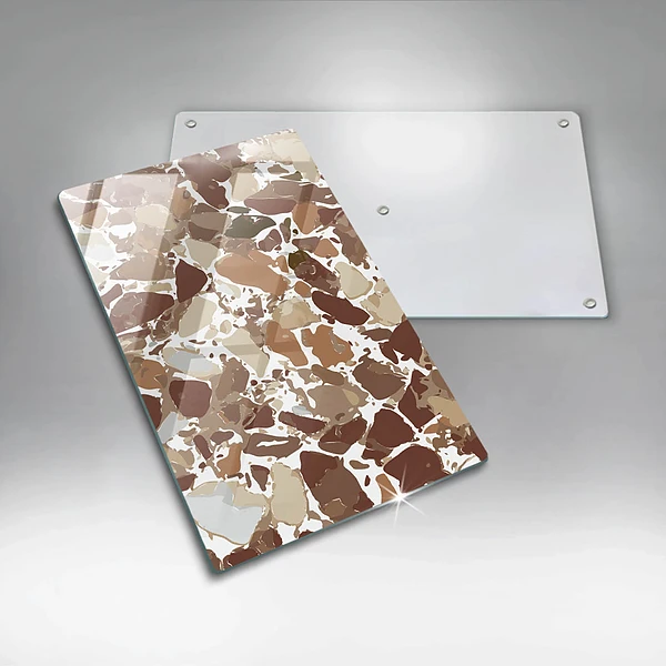 Glasskärbräda med stendesign