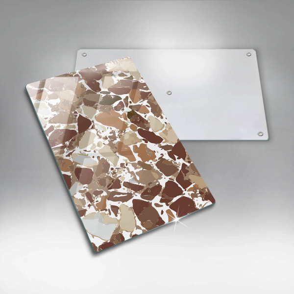 Glasskärbräda Sten dekorativa fläckar