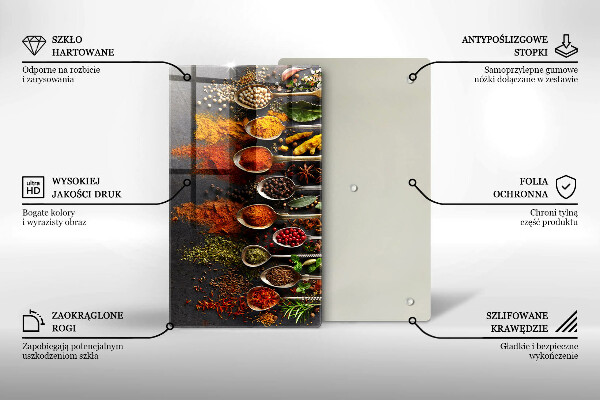 Glasskärbräda Kryddskedar