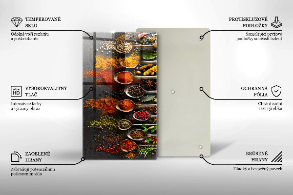 Glasskärbräda Kryddskedar