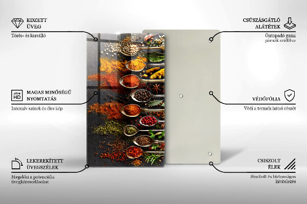 Glasskärbräda Kryddskedar