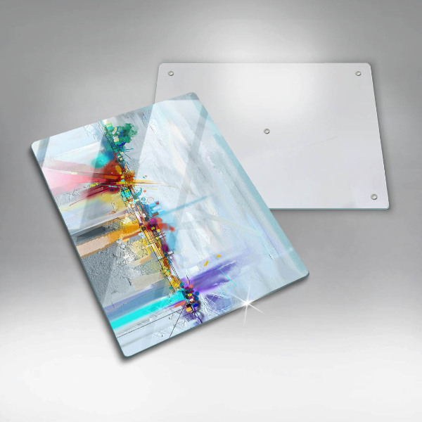 Glasskärbräda Målad abstraktion