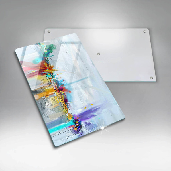 Glasskärbräda Målad abstraktion