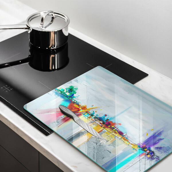 Glasskärbräda Målad abstraktion