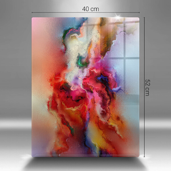 Glasskärbräda Rökig abstraktion