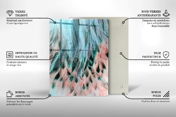 Glasskärbräda Rökig abstraktion