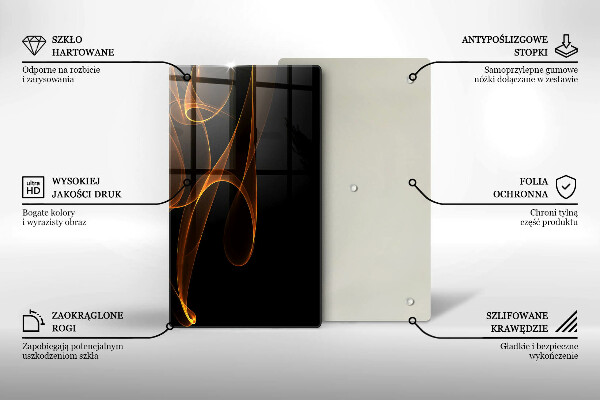 Glasskärbräda Abstrakta linjer