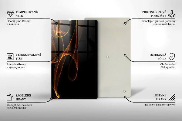 Glasskärbräda Abstrakta linjer