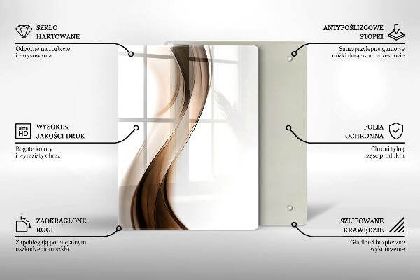 Glasskärbräda Abstrakta linjer