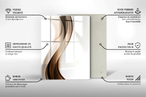 Glasskärbräda Abstrakta linjer