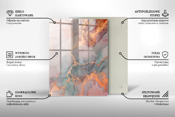 Glasskärbräda Dekorativ sten