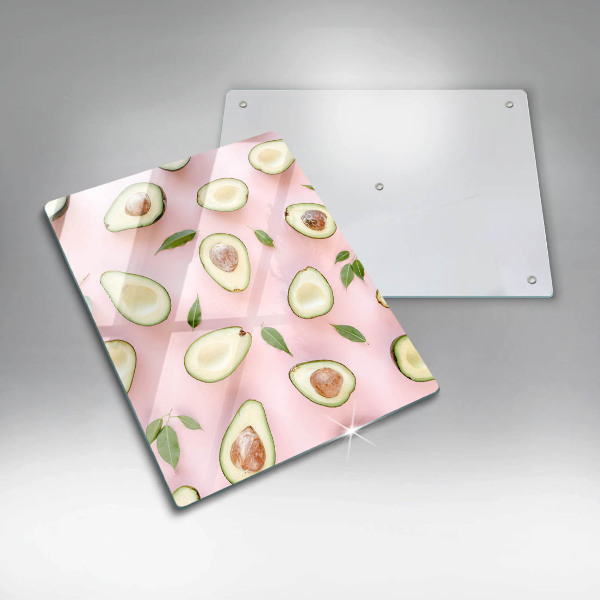 Glasskärbräda Avokado mönster