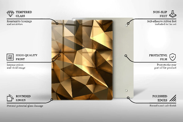 Glasskärbräda Avokado mönster