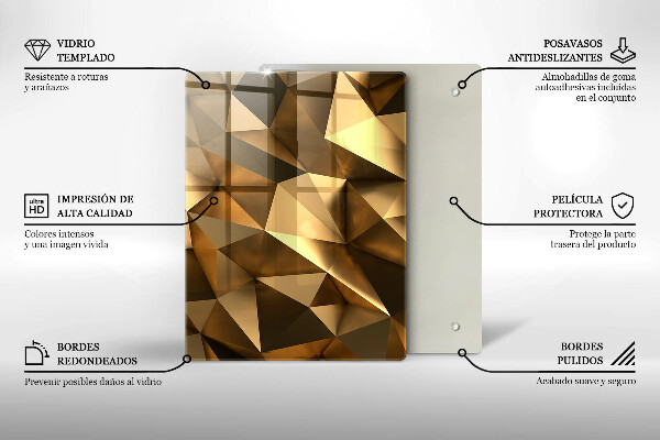 Glasskärbräda Avokado mönster
