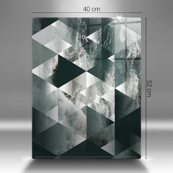 Glasskärbräda Trianglar och vatten