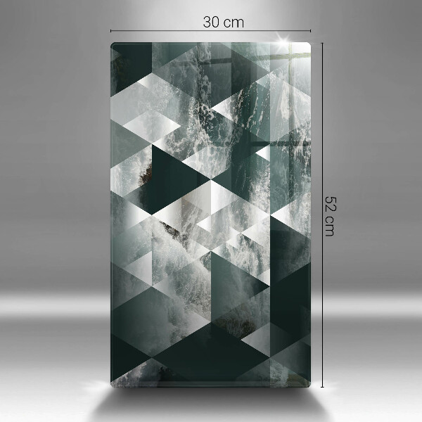 Glasskärbräda Trianglar och vatten