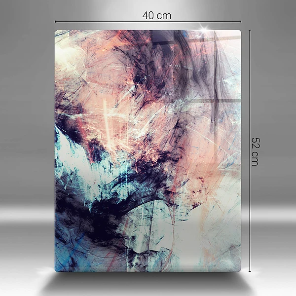 Glasskärbräda med abstrakt motiv
