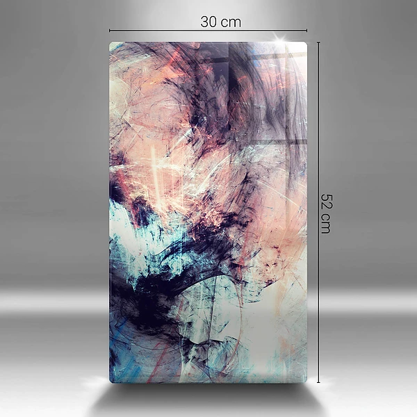 Glasskärbräda med abstrakt motiv