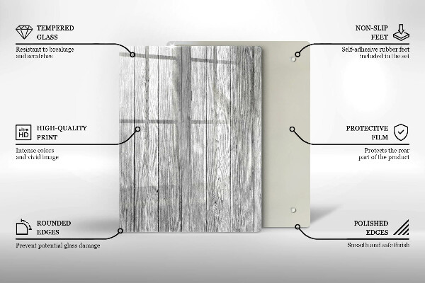 Glasskärbräda Daggdroppar och rosblomma