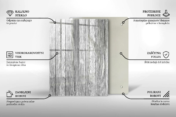 Glasskärbräda Daggdroppar och rosblomma