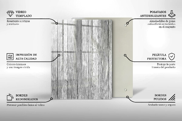 Glasskärbräda Daggdroppar och rosblomma