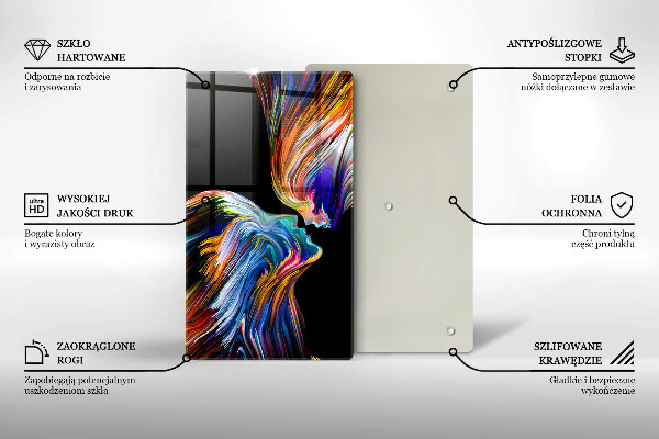 Glasskärbräda Abstrakt kyss